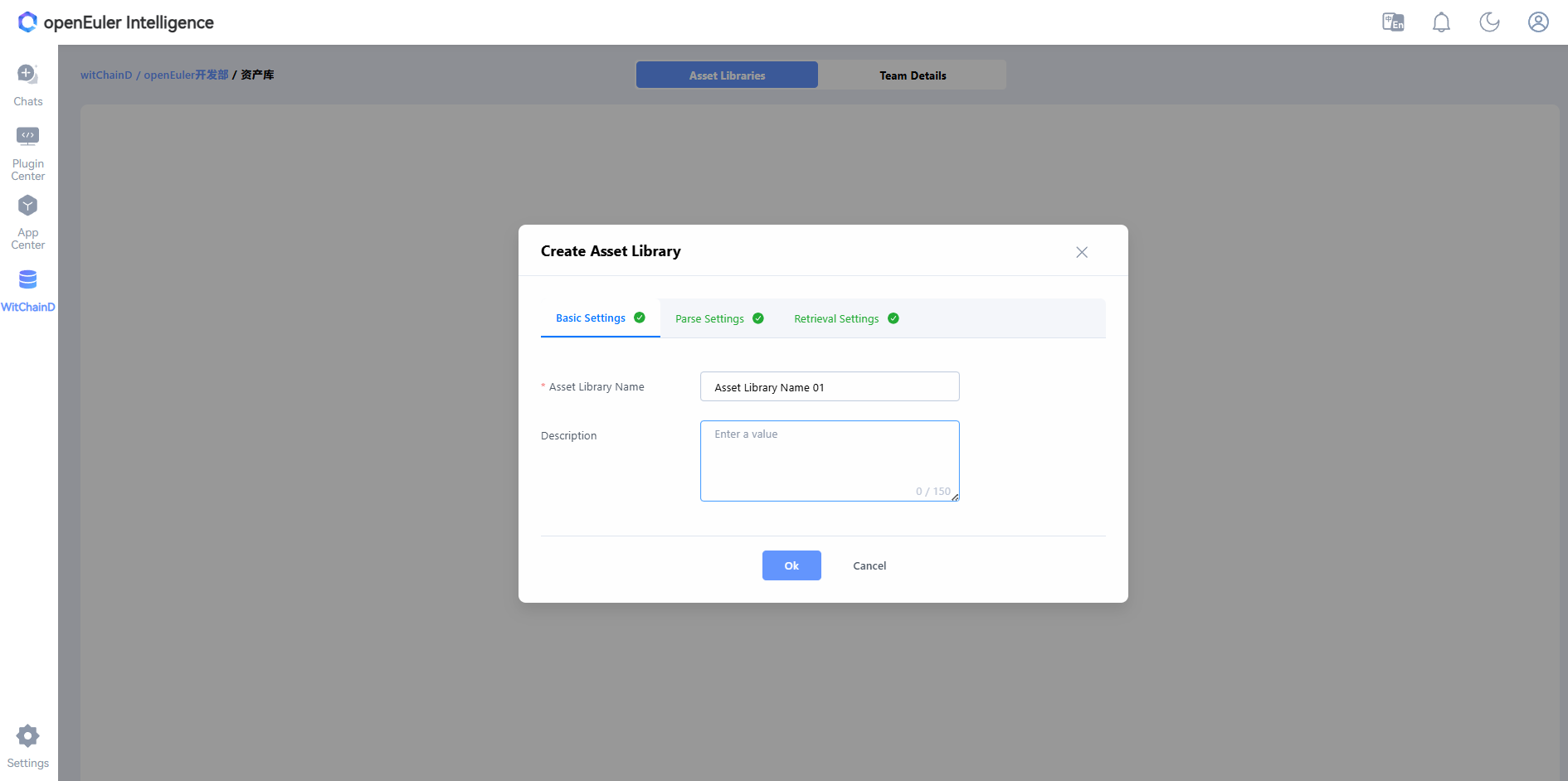 Create Team Asset Library