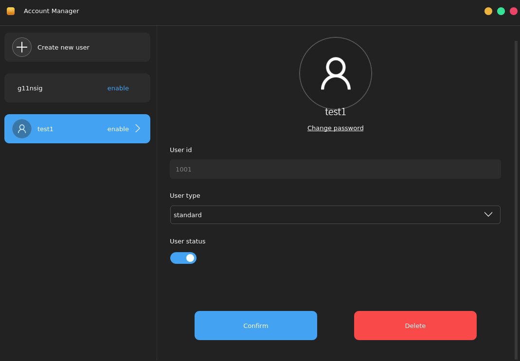 Figure 23 Deleting a user