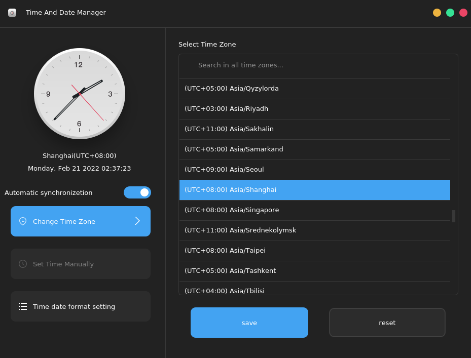 Figure 47 Time And Date Manager