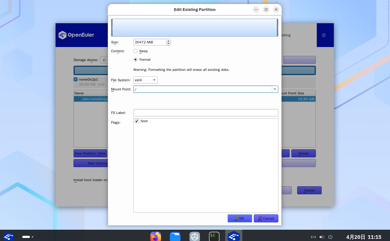 Root partition