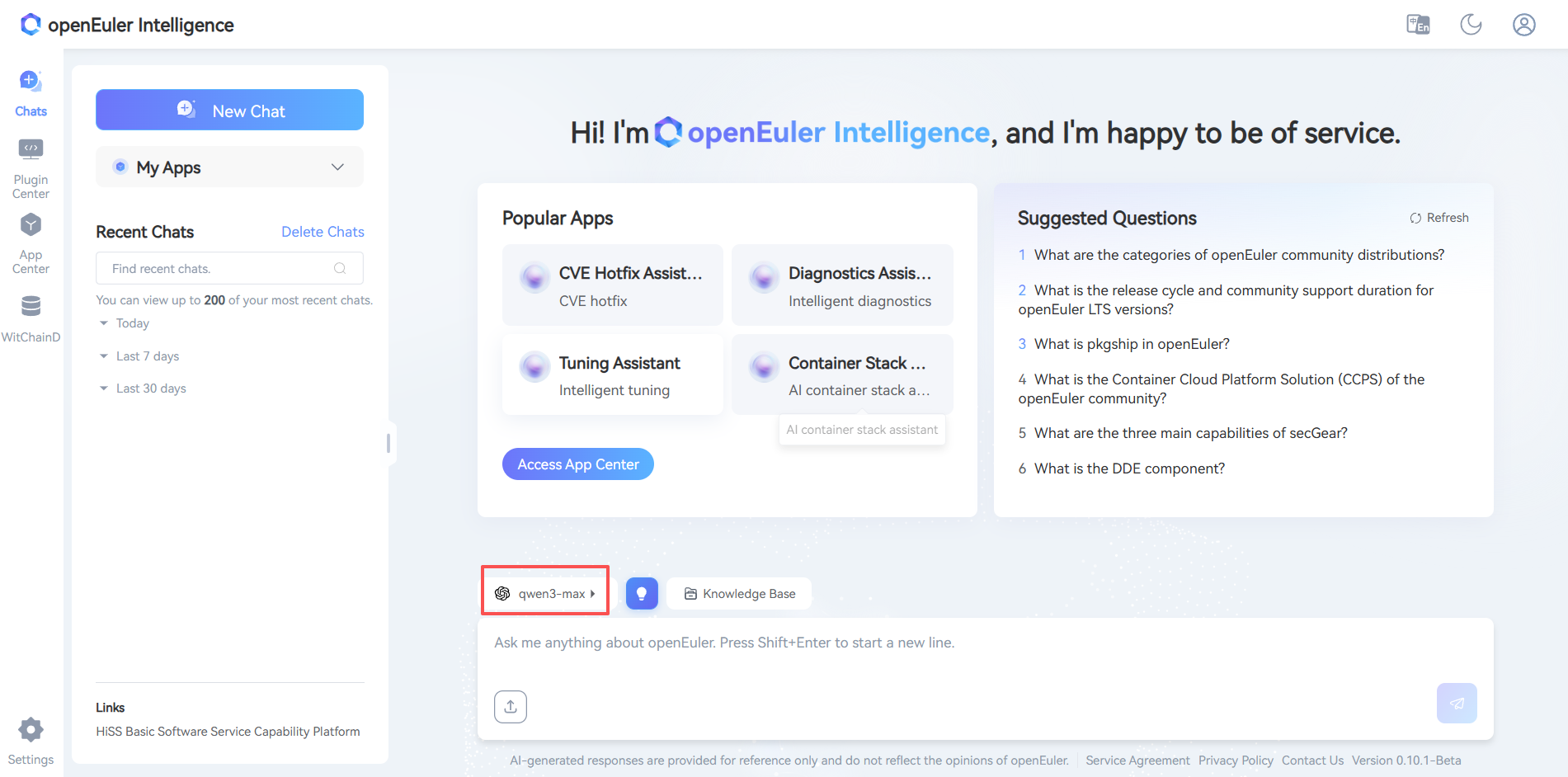 Click Model Configuration