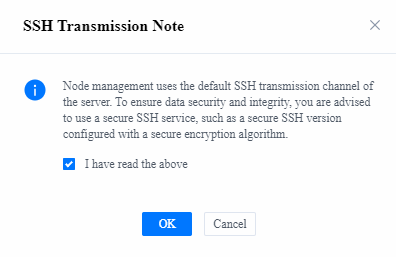 SSH Transmission Note