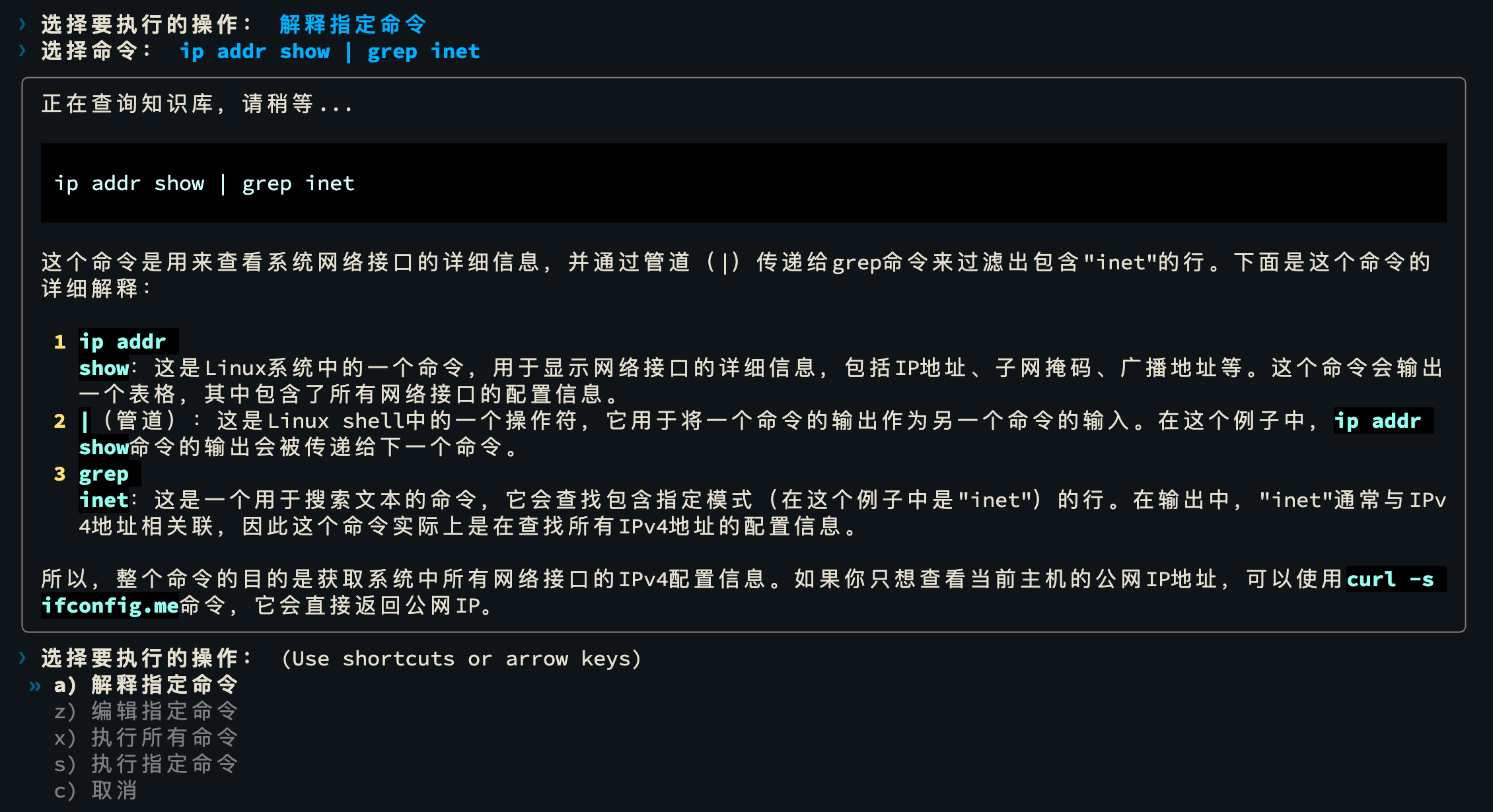 shell-cmd-explain-result