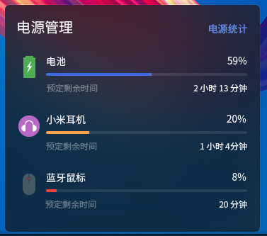 图 19 电源管理器窗口